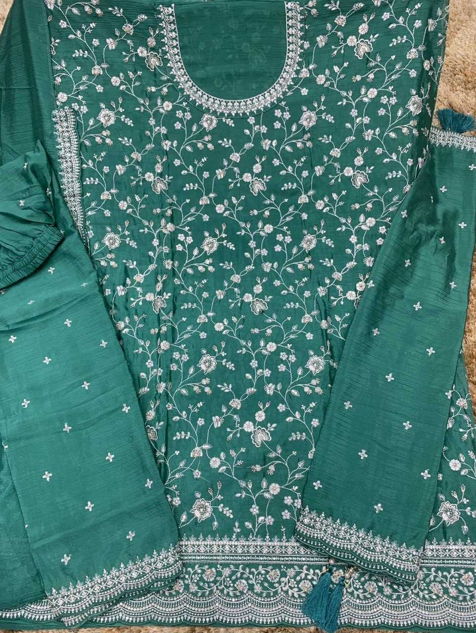 Ynf Chinon KESH504 66841 Suits & Dresses Wholesale Ladies Suits Embroidery Suits Palazzo Suit Party wear suits Manufacturer