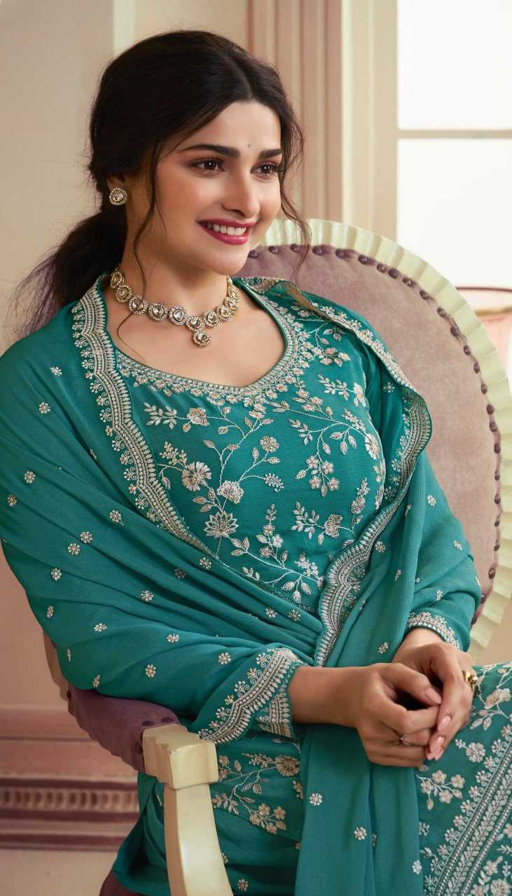 Ynf Chinon KESH504 66841 Suits & Dresses Wholesale Ladies Suits Embroidery Suits Palazzo Suit Party wear suits Manufacturer