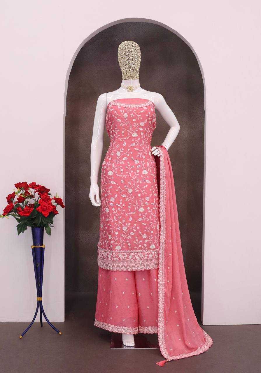 Ynf Chinon KESH504 66841 Suits & Dresses Wholesale Ladies Suits Embroidery Suits Palazzo Suit Party wear suits Manufacturer