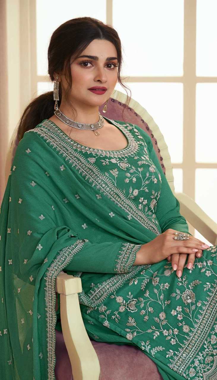 Ynf Chinon KESH504 66841 Suits & Dresses Wholesale Ladies Suits Embroidery Suits Palazzo Suit Party wear suits Manufacturer