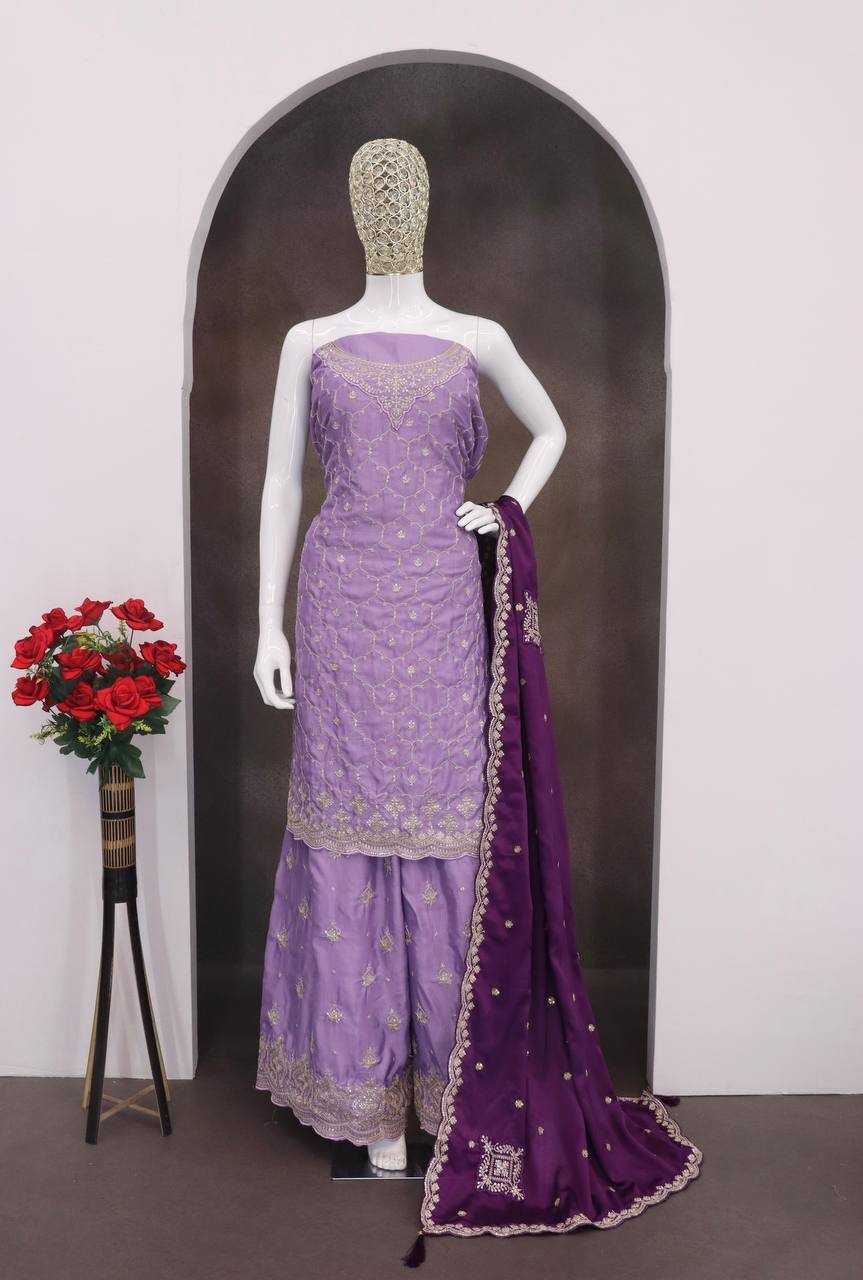 Ynf Chinon KESH504 69541 Suits & Dresses Wholesale Ladies Suits Embroidery Suits Palazzo Suit Party wear suits Manufacturer