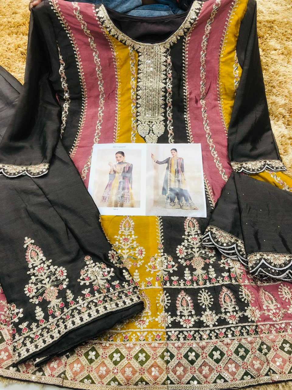 Ynf Chinon KESH504 7401 Suits & Dresses Wedding Collections Festive Collections Wholesale Embroidery Suits Palazzo Suit Designer Suits Manufacturer