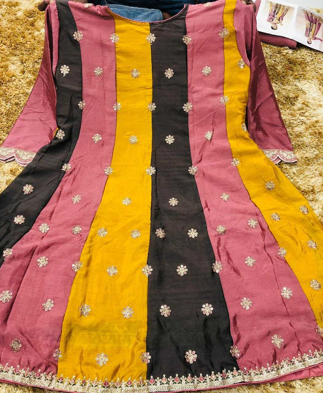 Ynf Chinon KESH504 7401 Suits & Dresses Wedding Collections Festive Collections Wholesale Embroidery Suits Palazzo Suit Designer Suits Manufacturer