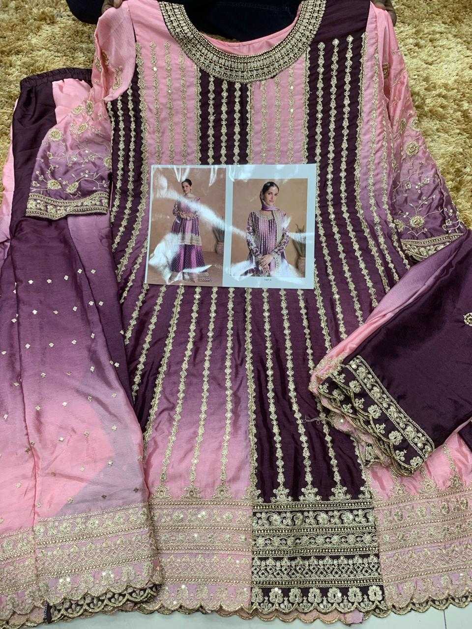 Ynf Chinon KESH504 7407 Suits & Dresses Wedding Collections Festive Collections Wholesale Sharara Salwar Suits Embroidery Suits Designer Suits Manufacturer