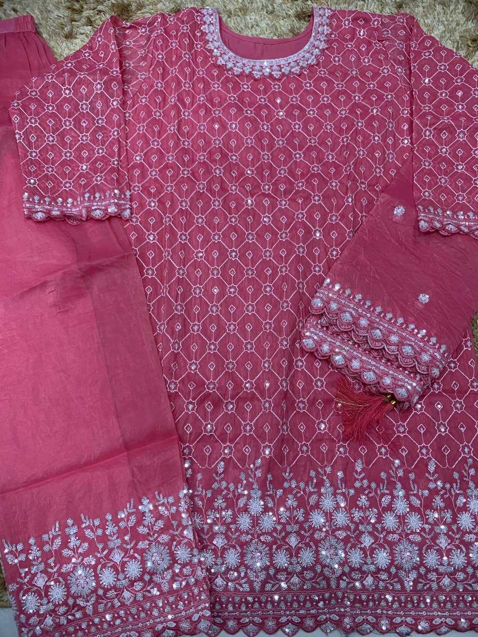 Ynf Chinon KESH504 ISHITAA Suits & Dresses Wholesale Ladies Suits Embroidery Suits Palazzo Suit Manufacturer