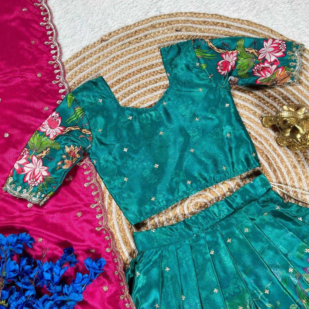 Ynf Chinon KESH505 301 Kids Wear Wholesale Kids Lehenga Kids Lehenga Choli Baby Girl Lehenga Manufacturer