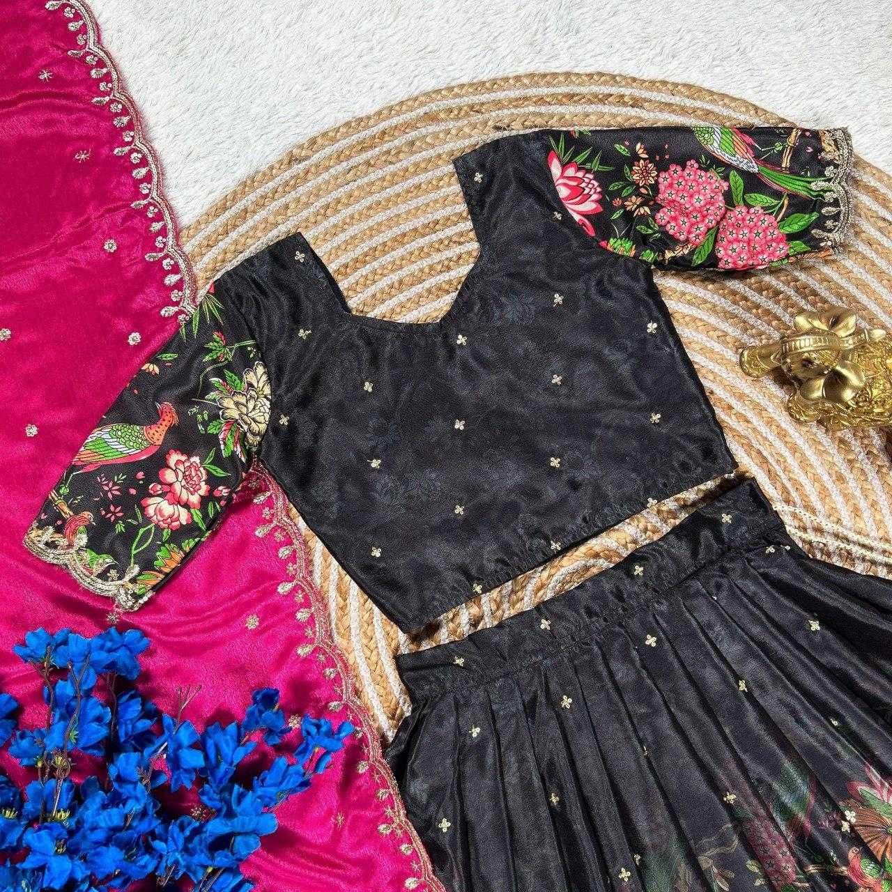 Ynf Chinon KESH505 301 Kids Wear Wholesale Kids Lehenga Kids Lehenga Choli Baby Girl Lehenga Manufacturer