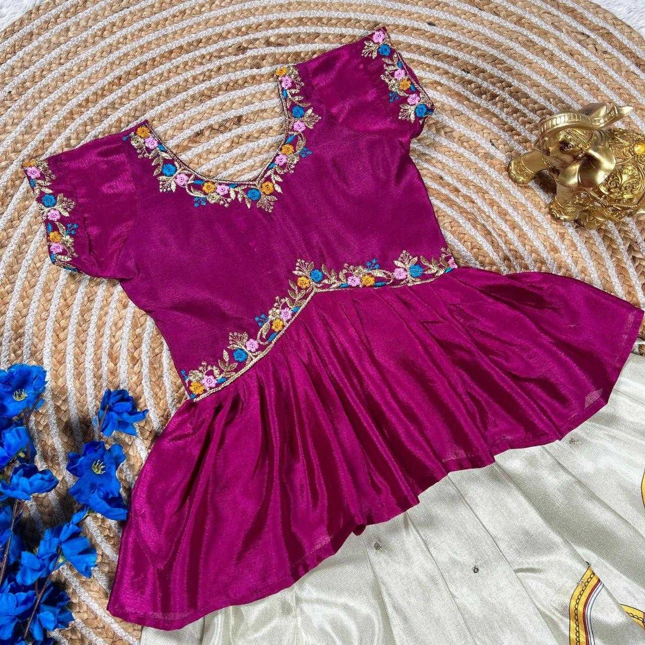 Ynf Chinon KESH505 311 Kids Wear Wholesale Kids Lehenga Kids Lehenga Choli Baby Girl Lehenga Manufacturer