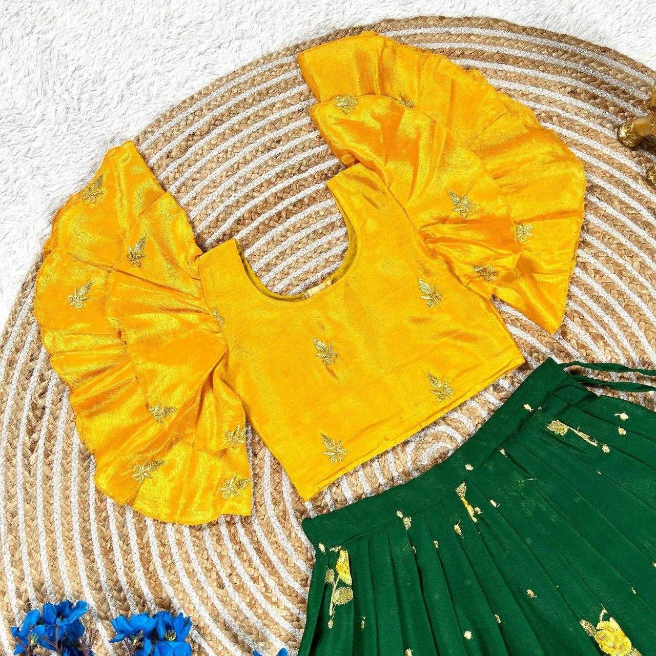 Ynf Chinon KESH505 316 Kids Wear Wholesale Kids Lehenga Kids Lehenga Choli Baby Girl Lehenga Manufacturer