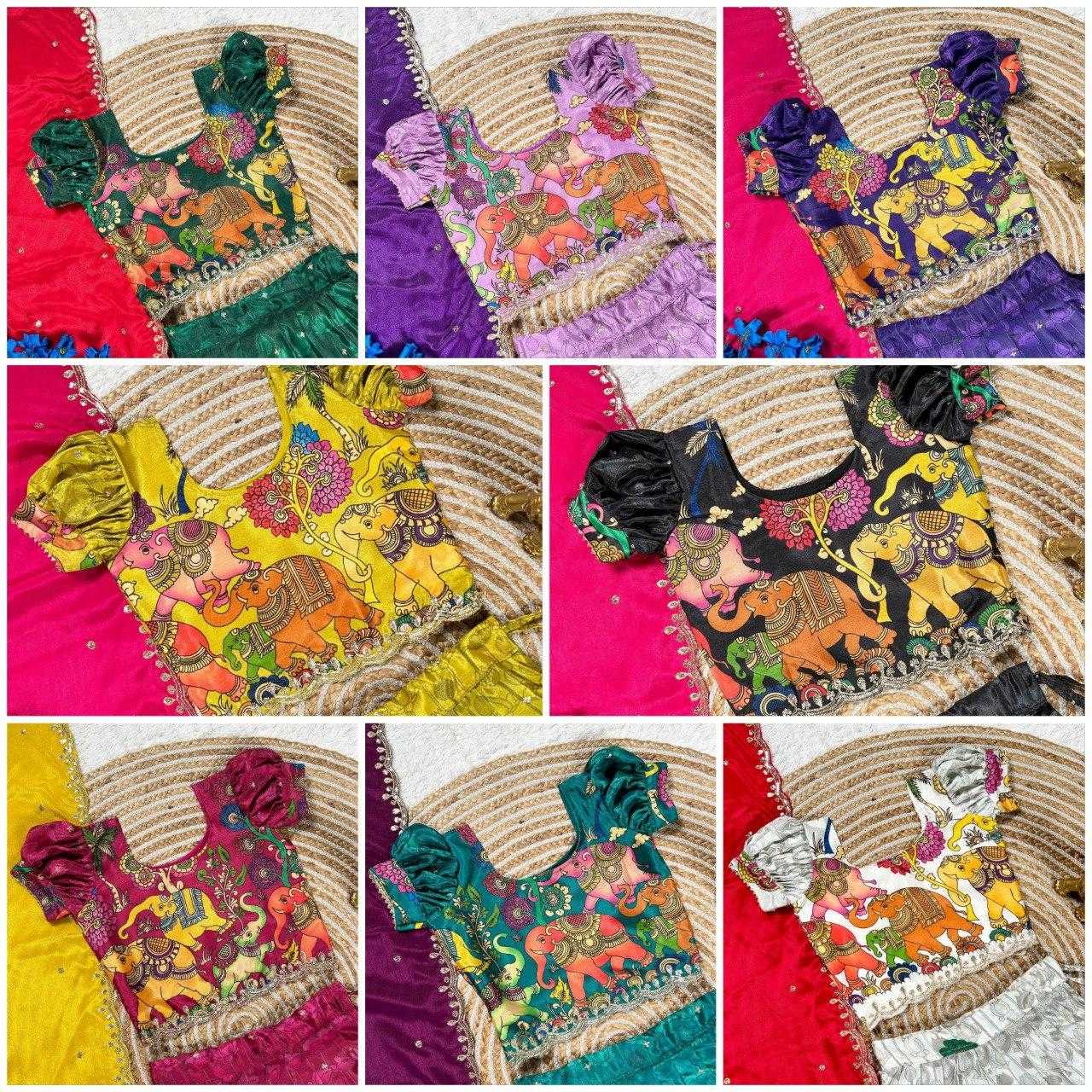 Ynf Chinon KESH505 321 Kids Wear Wholesale Kids Lehenga Kids Lehenga Choli Baby Girl Lehenga Manufacturer