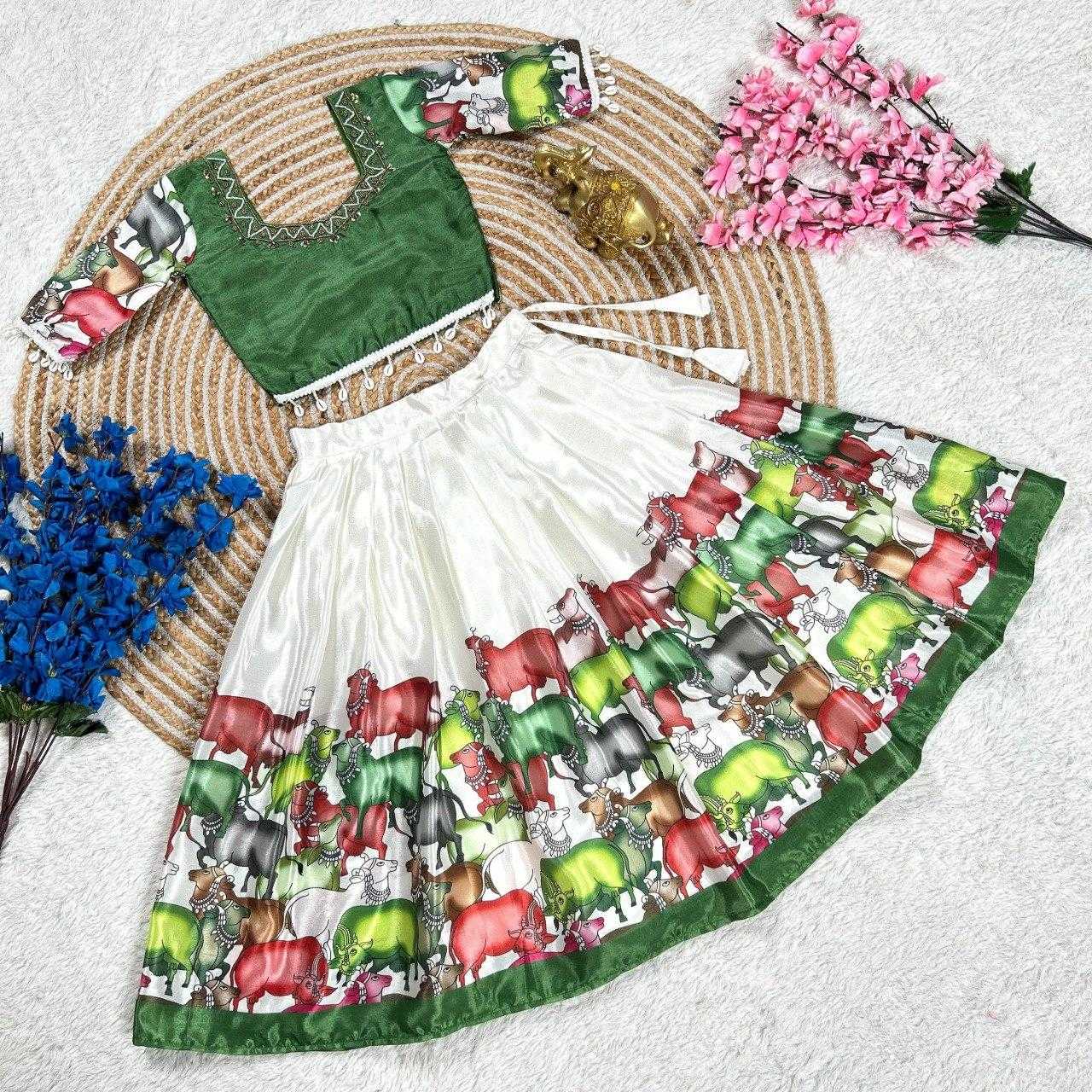 Ynf Chinon KESH505 327 Kids Wear Wholesale Kids Lehenga Kids Lehenga Choli Baby Girl Lehenga Manufacturer