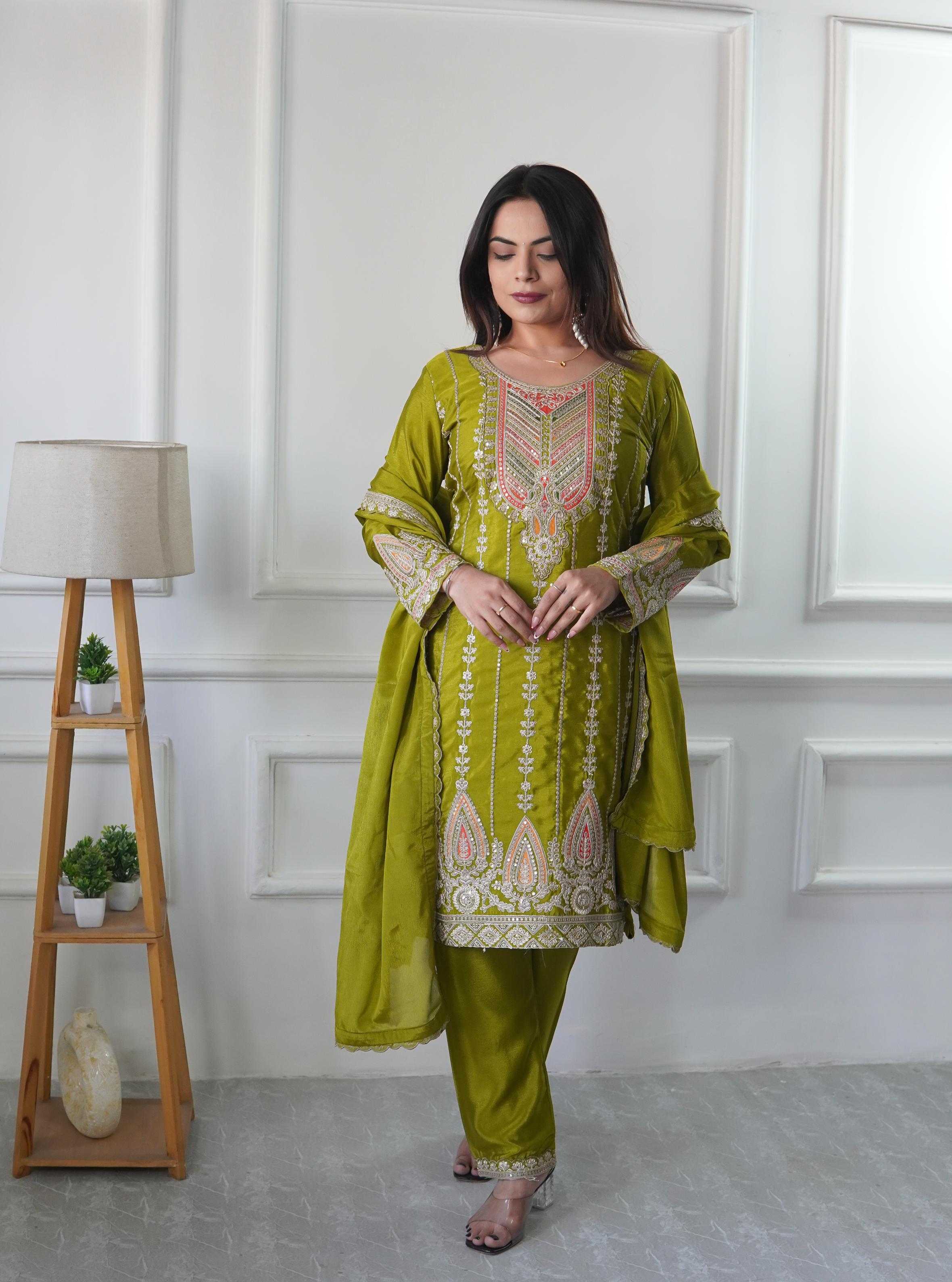 Ynf Chinon KESH506 123 Suits & Dresses Wholesale Ladies Suits Embroidery Suits Designer dresses Manufacturer
