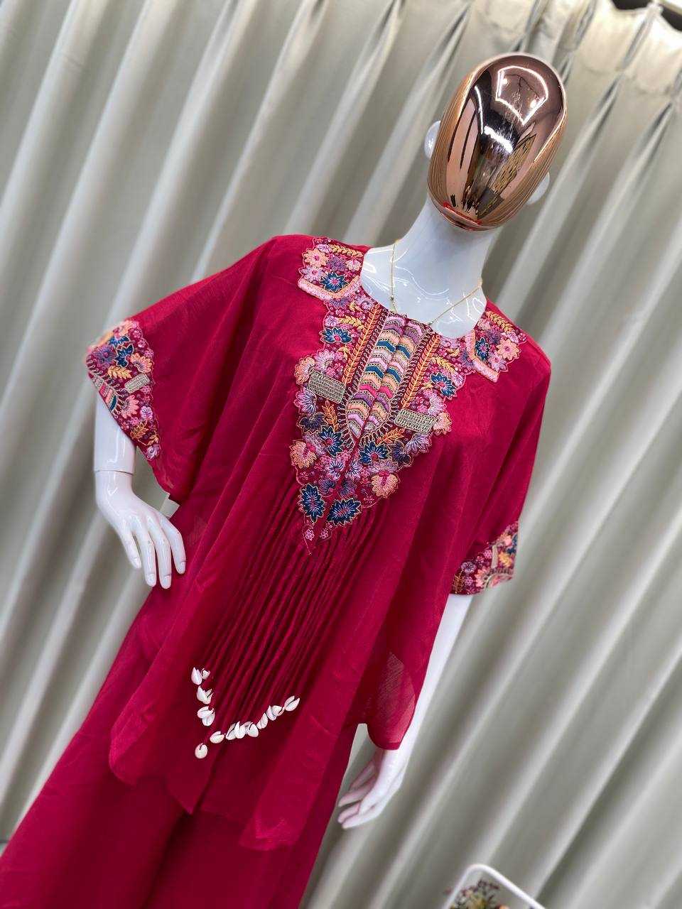 Ynf Chinon RIN110 349 Kurti Wholesale Embroidered Kurtis Indo-Western Kurtis Manufacturer