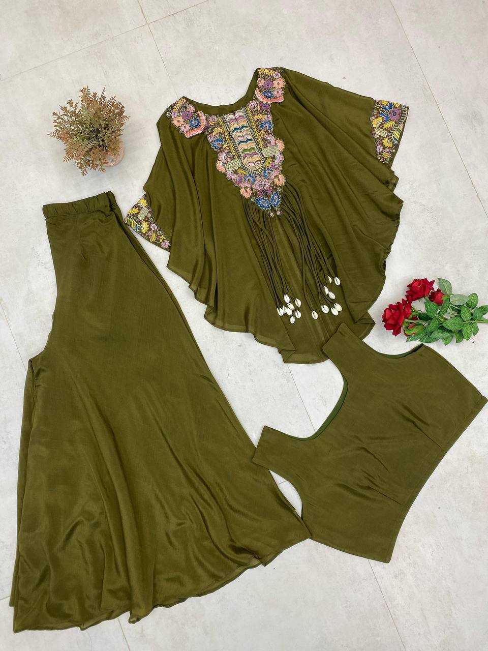 Ynf Chinon RIN110 349 Kurti Wholesale Embroidered Kurtis Indo-Western Kurtis Manufacturer