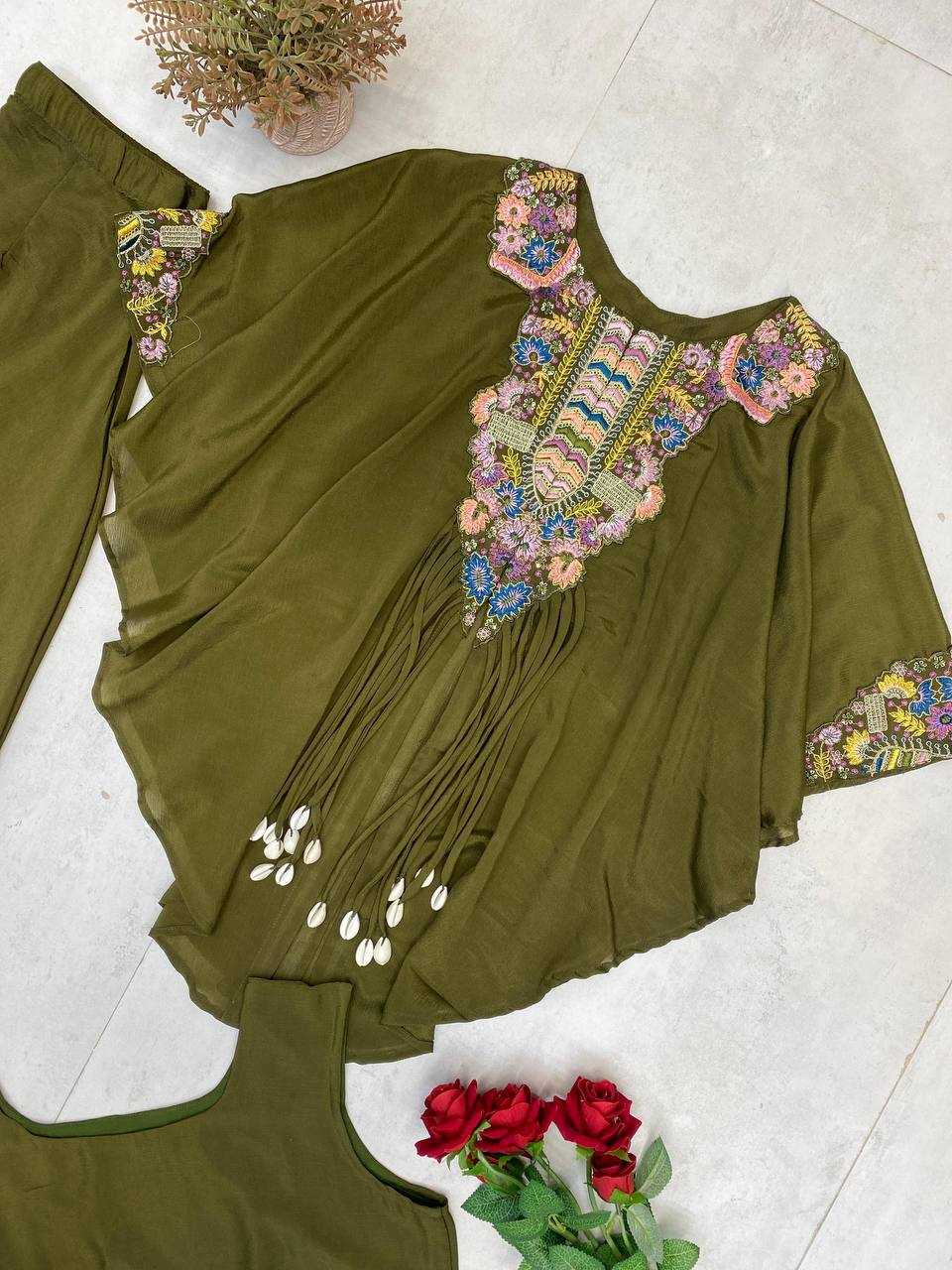 Ynf Chinon RIN110 349 Kurti Wholesale Embroidered Kurtis Indo-Western Kurtis Manufacturer