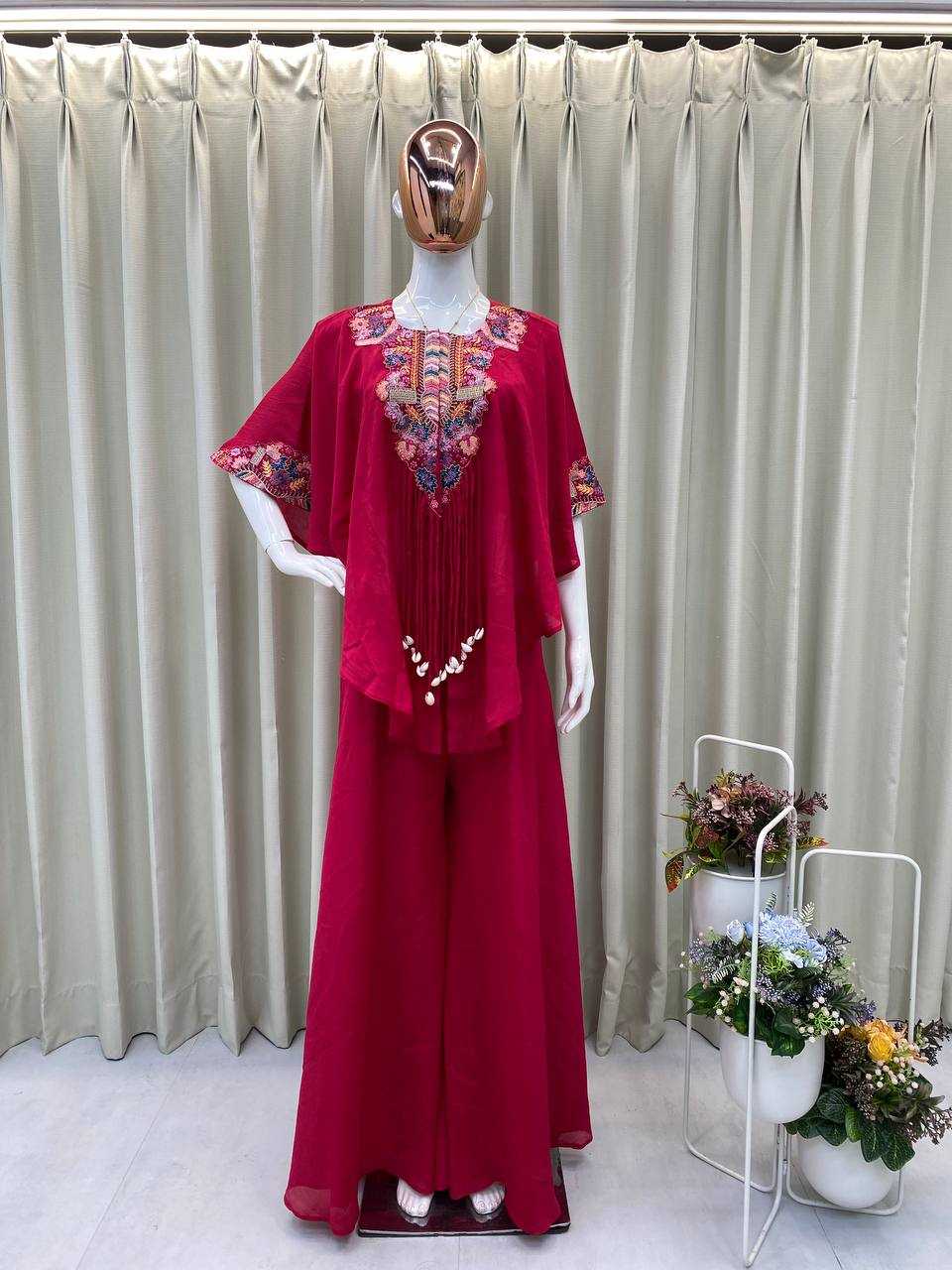 Ynf Chinon RIN110 349 Kurti Wholesale Embroidered Kurtis Indo-Western Kurtis Manufacturer