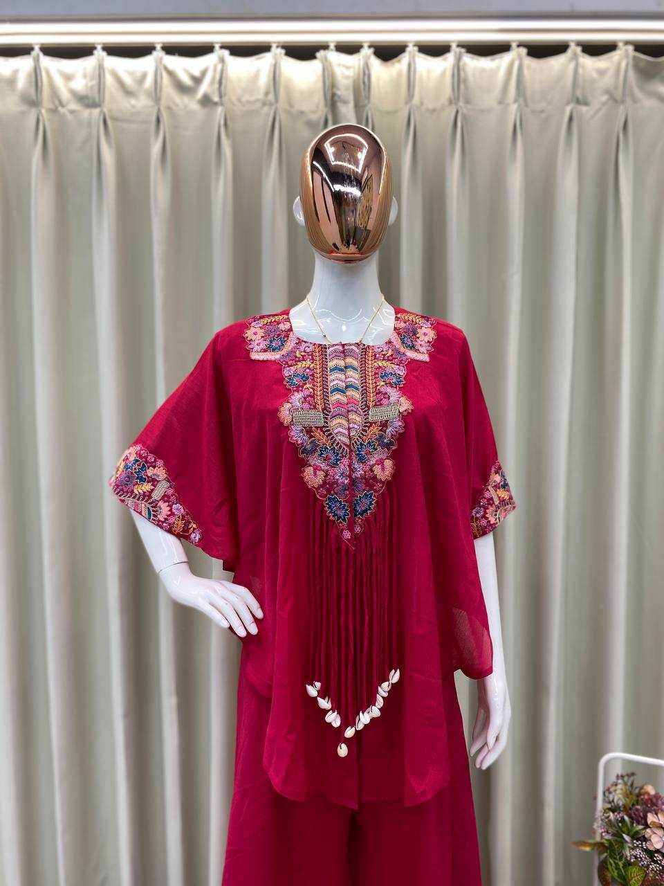 Ynf Chinon RIN110 349 Kurti Wholesale Embroidered Kurtis Indo-Western Kurtis Manufacturer