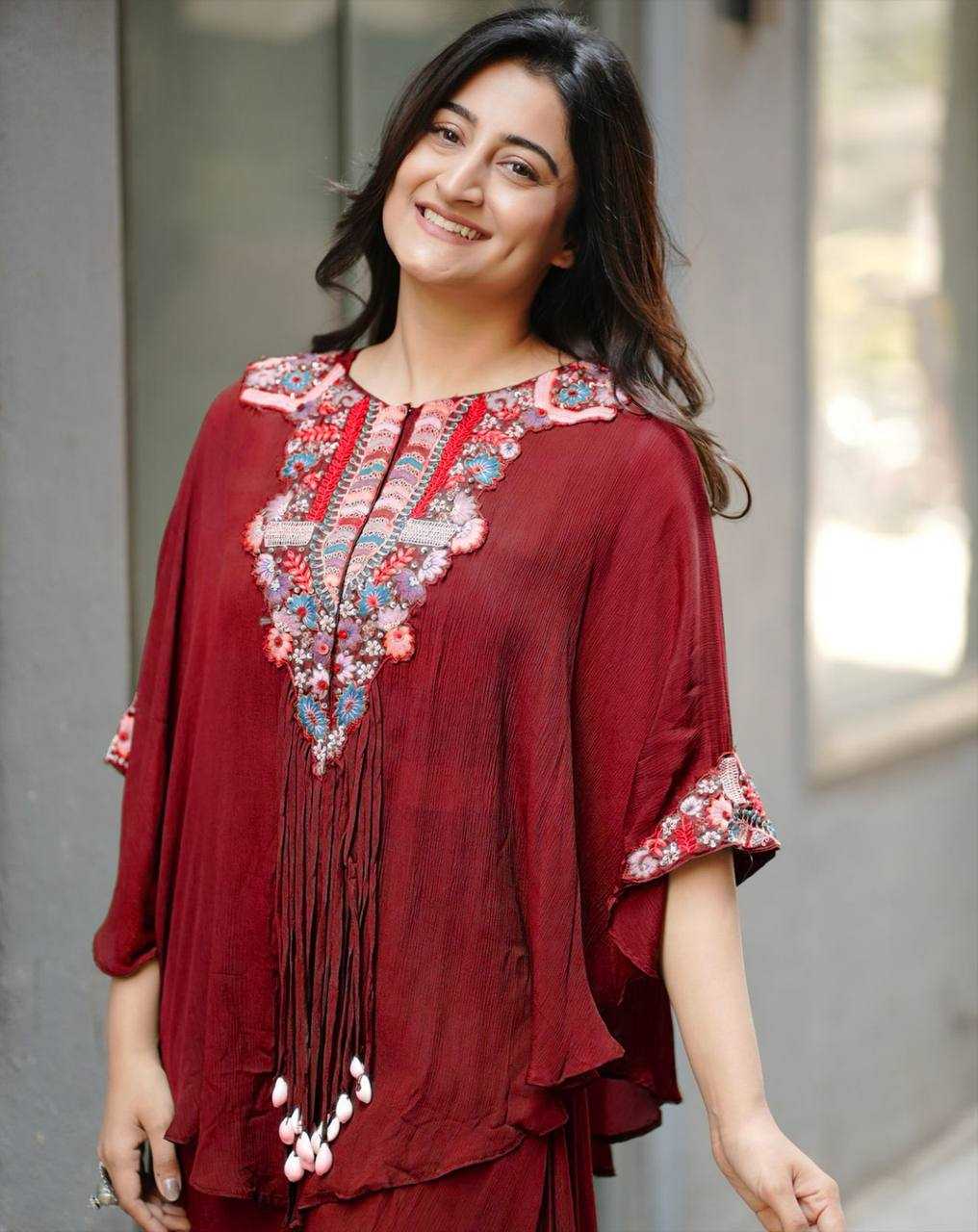 Ynf Chinon RIN110 349 Kurti Wholesale Embroidered Kurtis Indo-Western Kurtis Manufacturer
