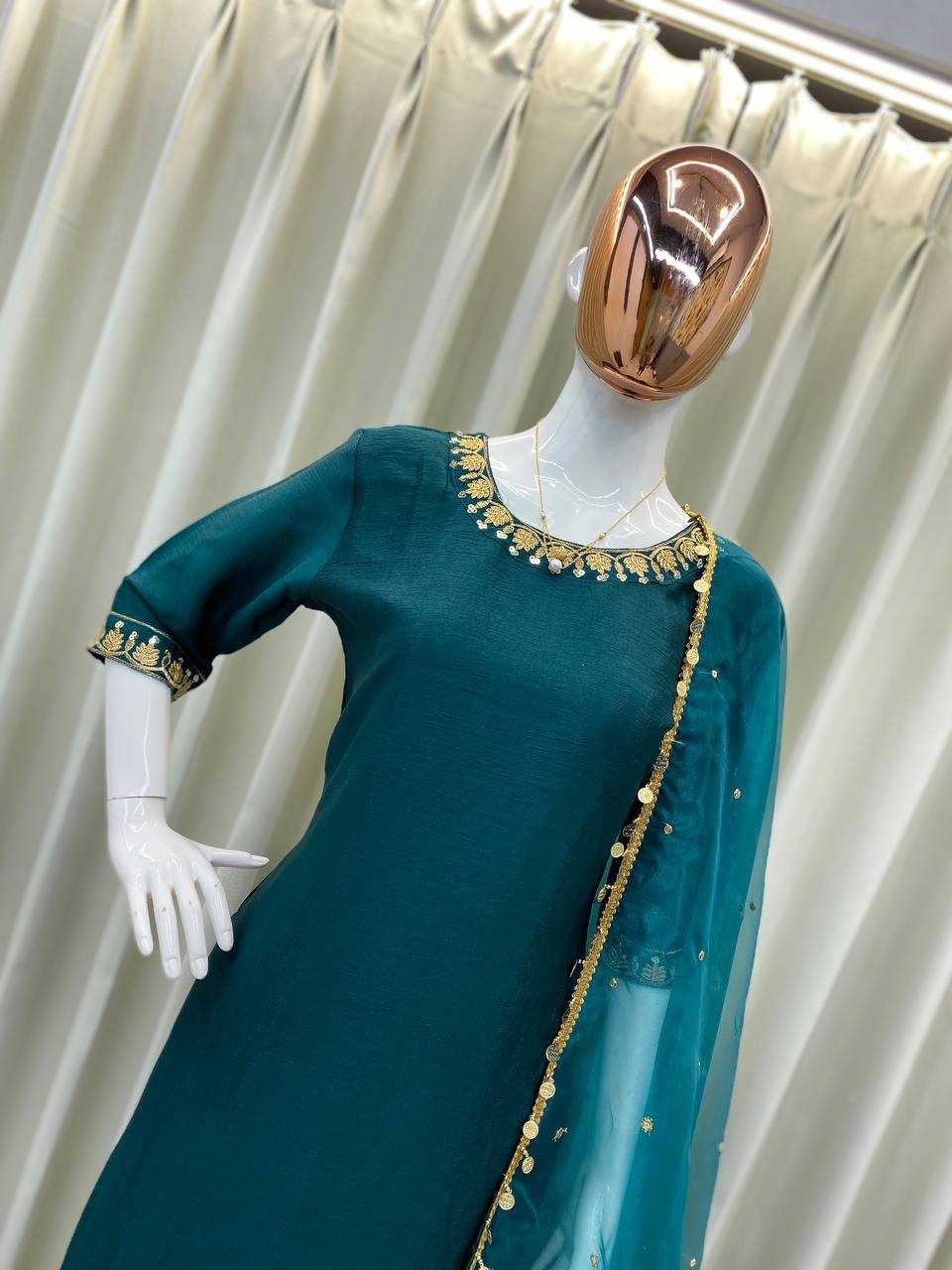Ynf Chinon RIN110 362 Suits & Dresses Wholesale Embroidery Suits Patiala Suits Dhoti Salwar Suit Manufacturer