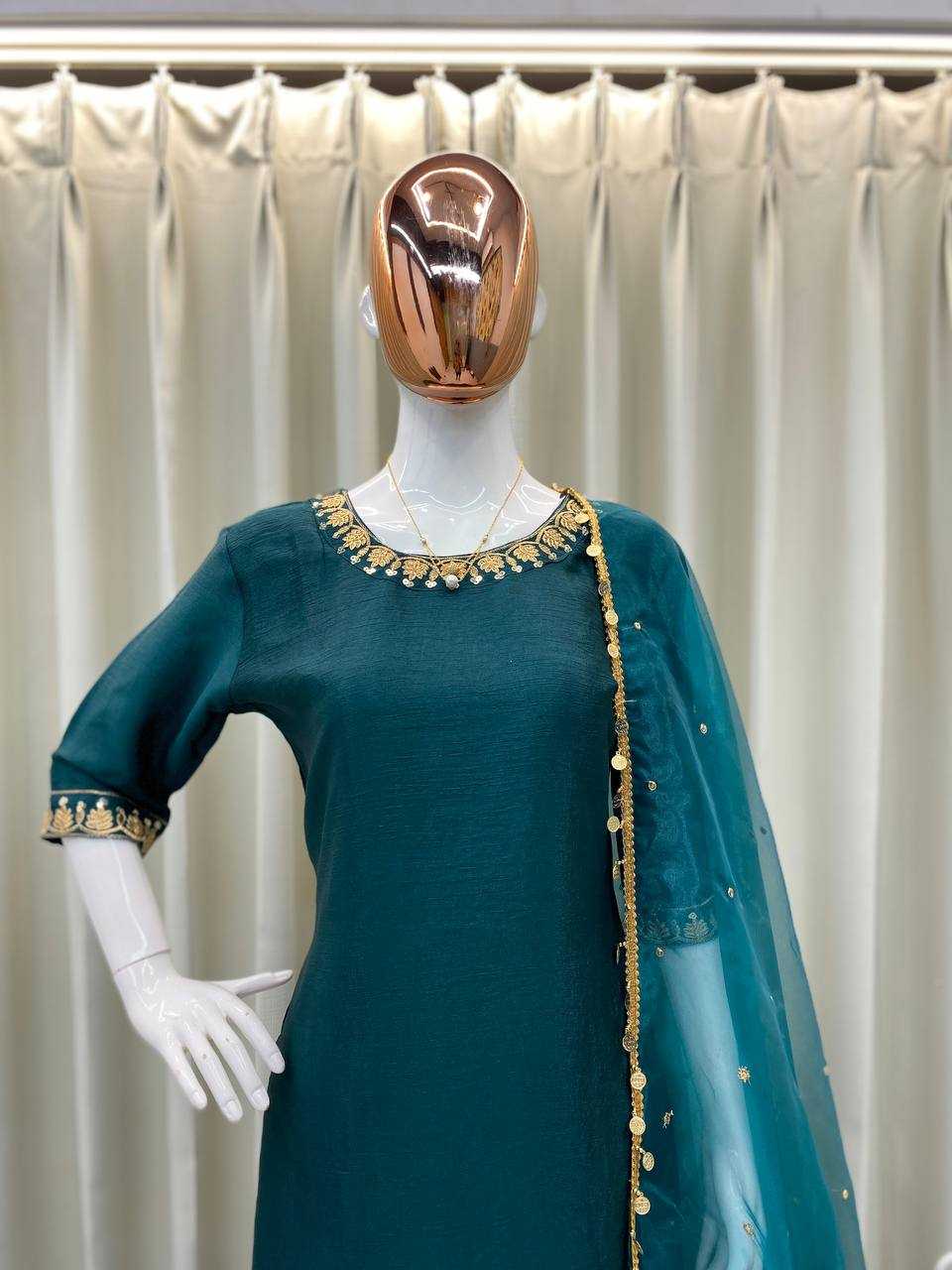 Ynf Chinon RIN110 362 Suits & Dresses Wholesale Embroidery Suits Patiala Suits Dhoti Salwar Suit Manufacturer