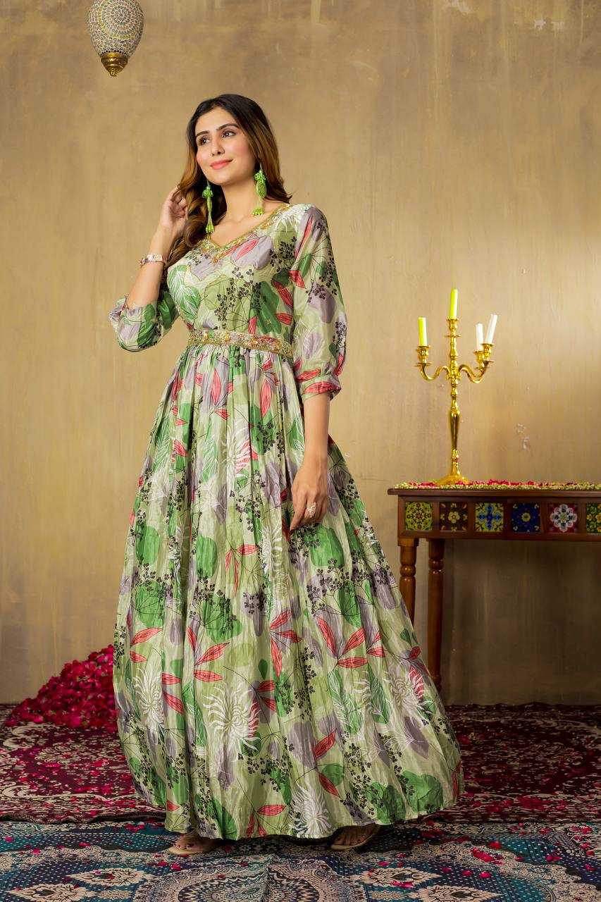 Ynf Chinon RIN112 104 Gowns Wholesale Fancy Gowns Party Gowns Designer Gowns Manufacturer