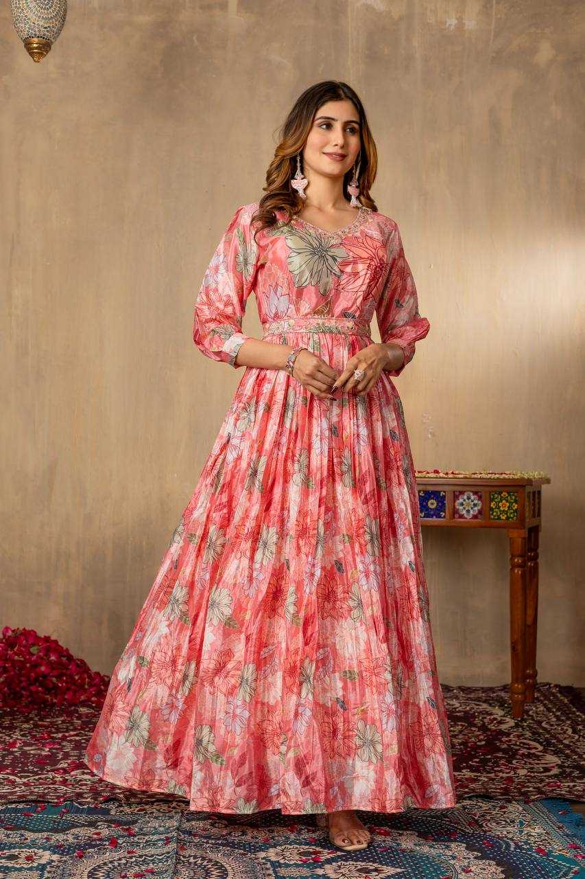 Ynf Chinon RIN112 104 Gowns Wholesale Fancy Gowns Party Gowns Designer Gowns Manufacturer