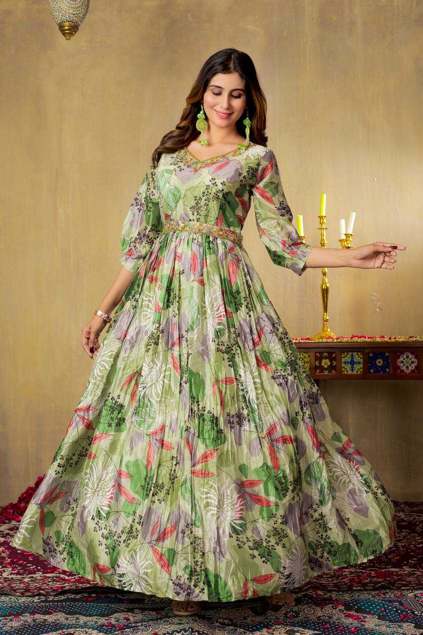 Ynf Chinon RIN112 104 Gowns Wholesale Fancy Gowns Party Gowns Designer Gowns Manufacturer