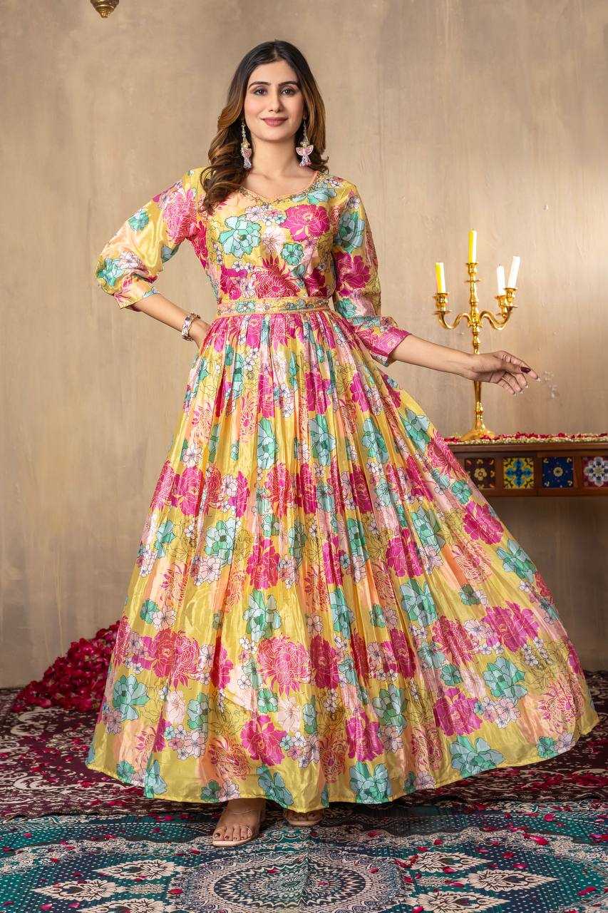 Ynf Chinon RIN112 104 Gowns Wholesale Fancy Gowns Party Gowns Designer Gowns Manufacturer