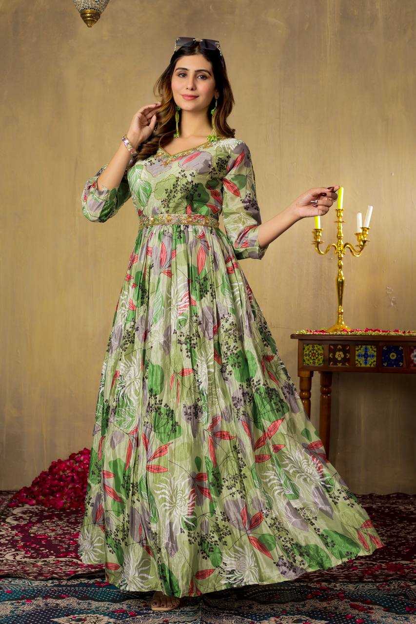 Ynf Chinon RIN112 104 Gowns Wholesale Fancy Gowns Party Gowns Designer Gowns Manufacturer