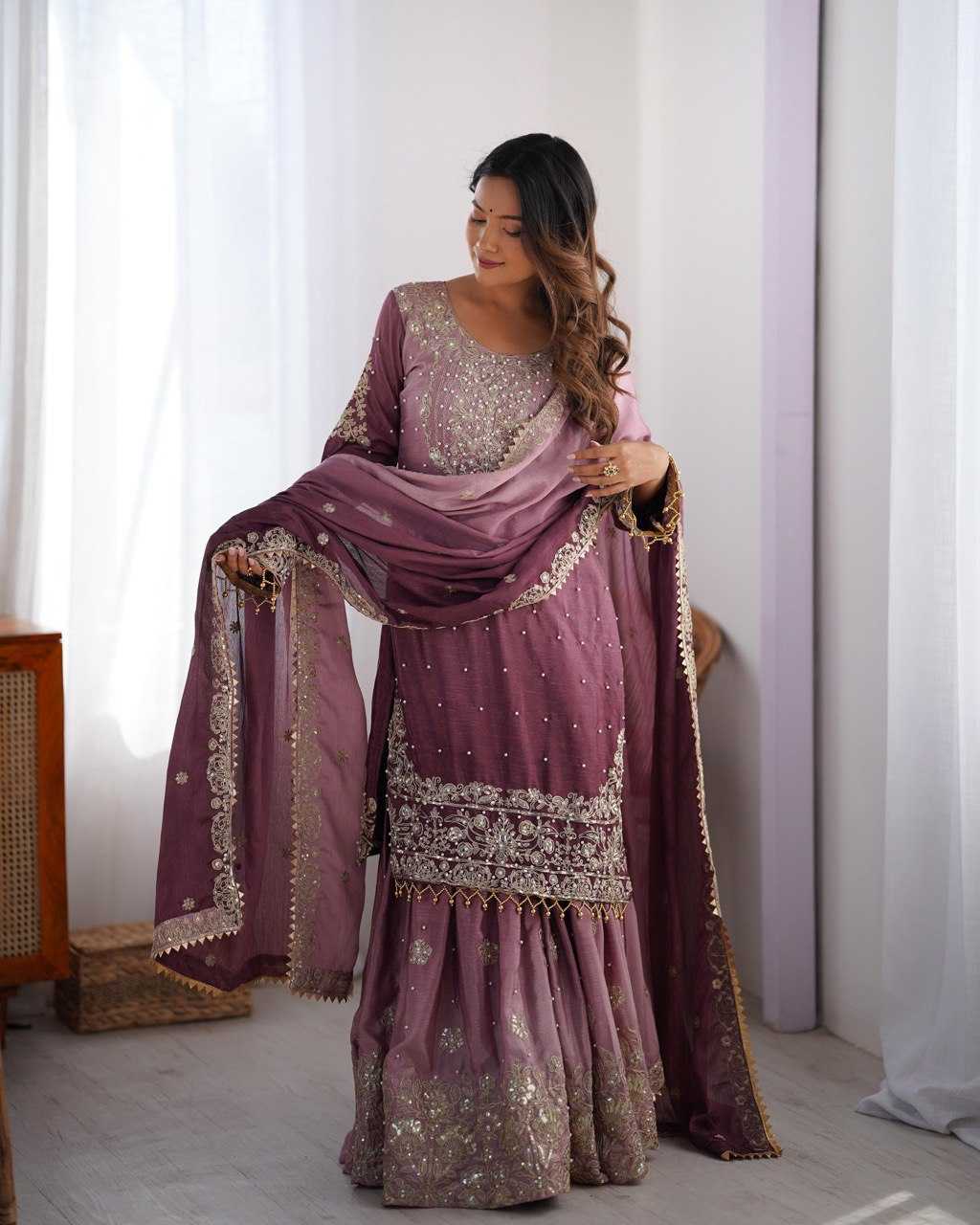 Ynf Chinon RIN133 01 Suits & Dresses Wholesale Ladies Suits Designer Suits Silk Suits Manufacturer