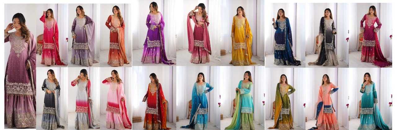 Ynf Chinon RIN133 01 Suits & Dresses Wholesale Ladies Suits Designer Suits Silk Suits Manufacturer