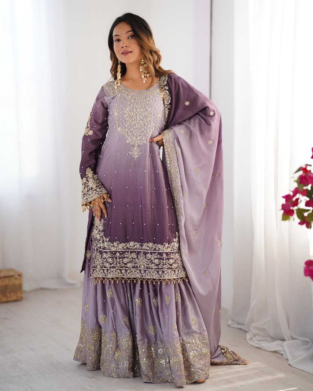 Ynf Chinon RIN133 01 Suits & Dresses Wholesale Ladies Suits Designer Suits Silk Suits Manufacturer