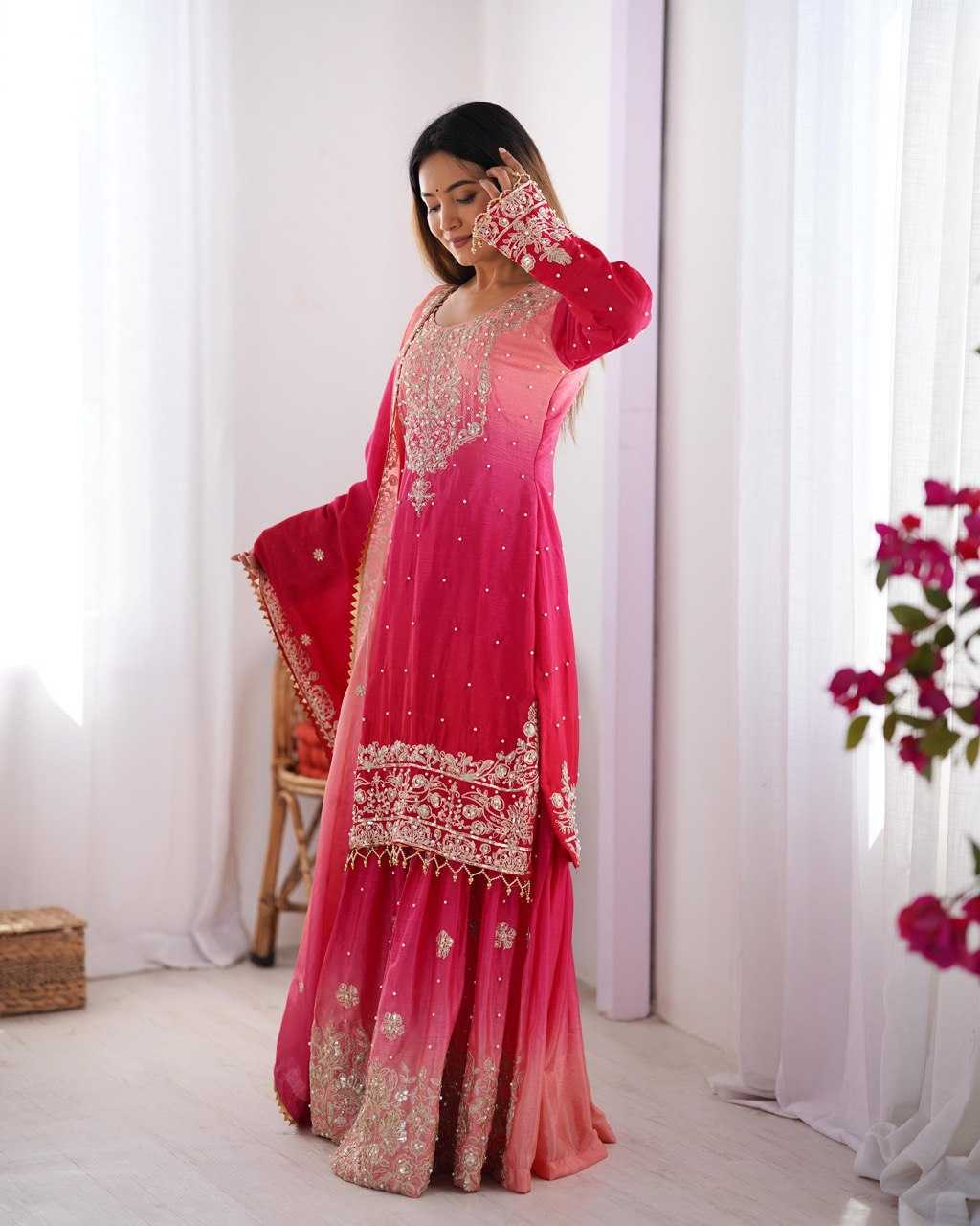 Ynf Chinon RIN133 01 Suits & Dresses Wholesale Ladies Suits Designer Suits Silk Suits Manufacturer