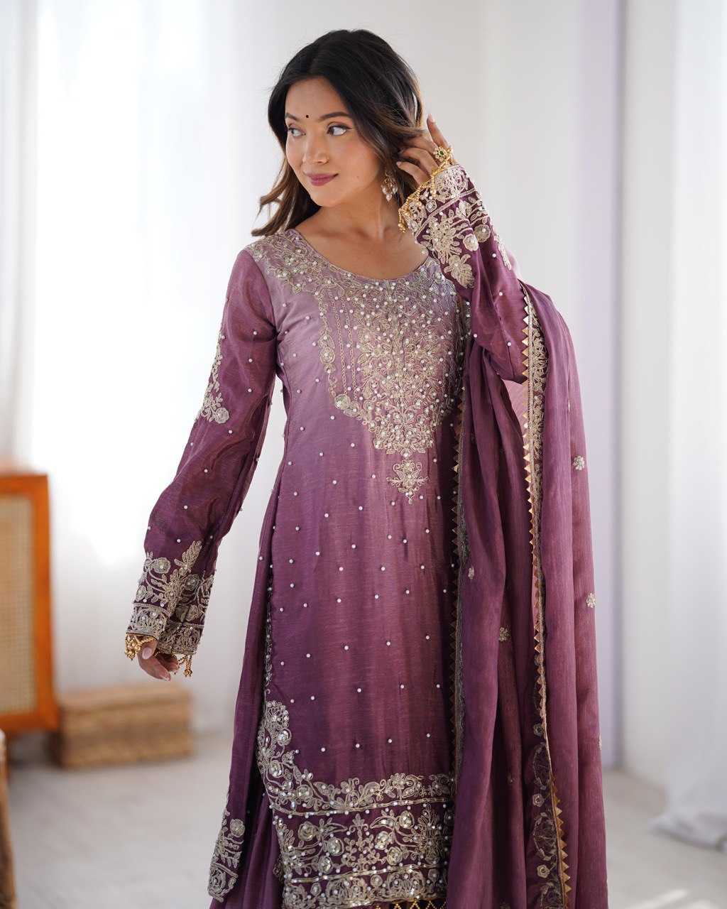 Ynf Chinon RIN133 01 Suits & Dresses Wholesale Ladies Suits Designer Suits Silk Suits Manufacturer