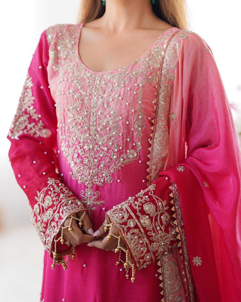 Ynf Chinon RIN133 01 Suits & Dresses Wholesale Ladies Suits Designer Suits Silk Suits Manufacturer