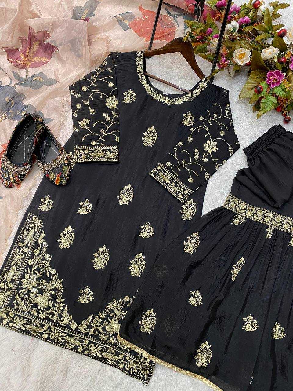 Ynf Chinon RIN141 1887 Suits & Dresses Wholesale Sharara Salwar Suits Designer Suits Manufacturer