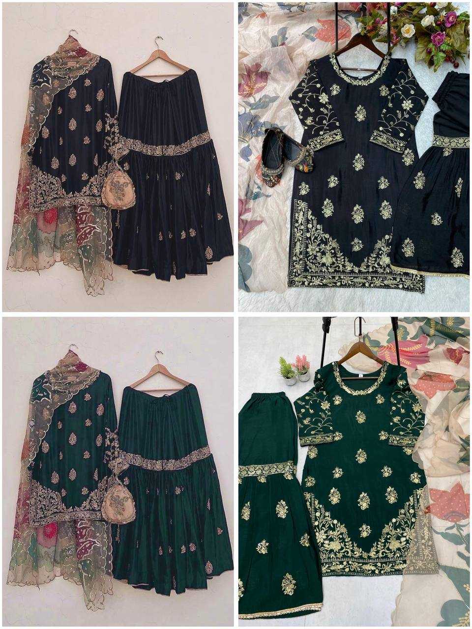 Ynf Chinon RIN141 1887 Suits & Dresses Wholesale Sharara Salwar Suits Designer Suits Manufacturer