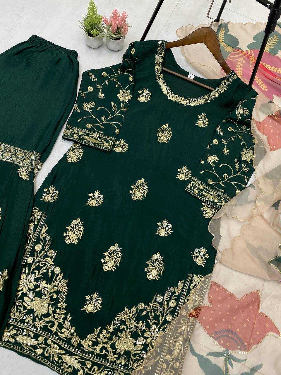 Ynf Chinon RIN141 1887 Suits & Dresses Wholesale Sharara Salwar Suits Designer Suits Manufacturer