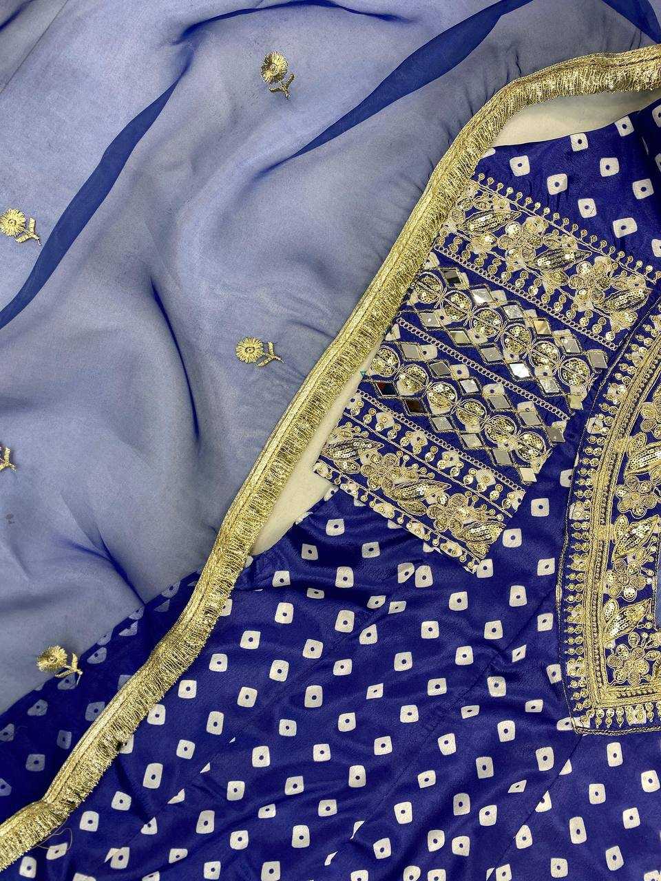 Ynf Chinon RIN141 1957 Suits & Dresses Western Wears Festive Collections Wholesale Indo Western Dresses Printed Dresses Embroidered Dresses Manufacturer