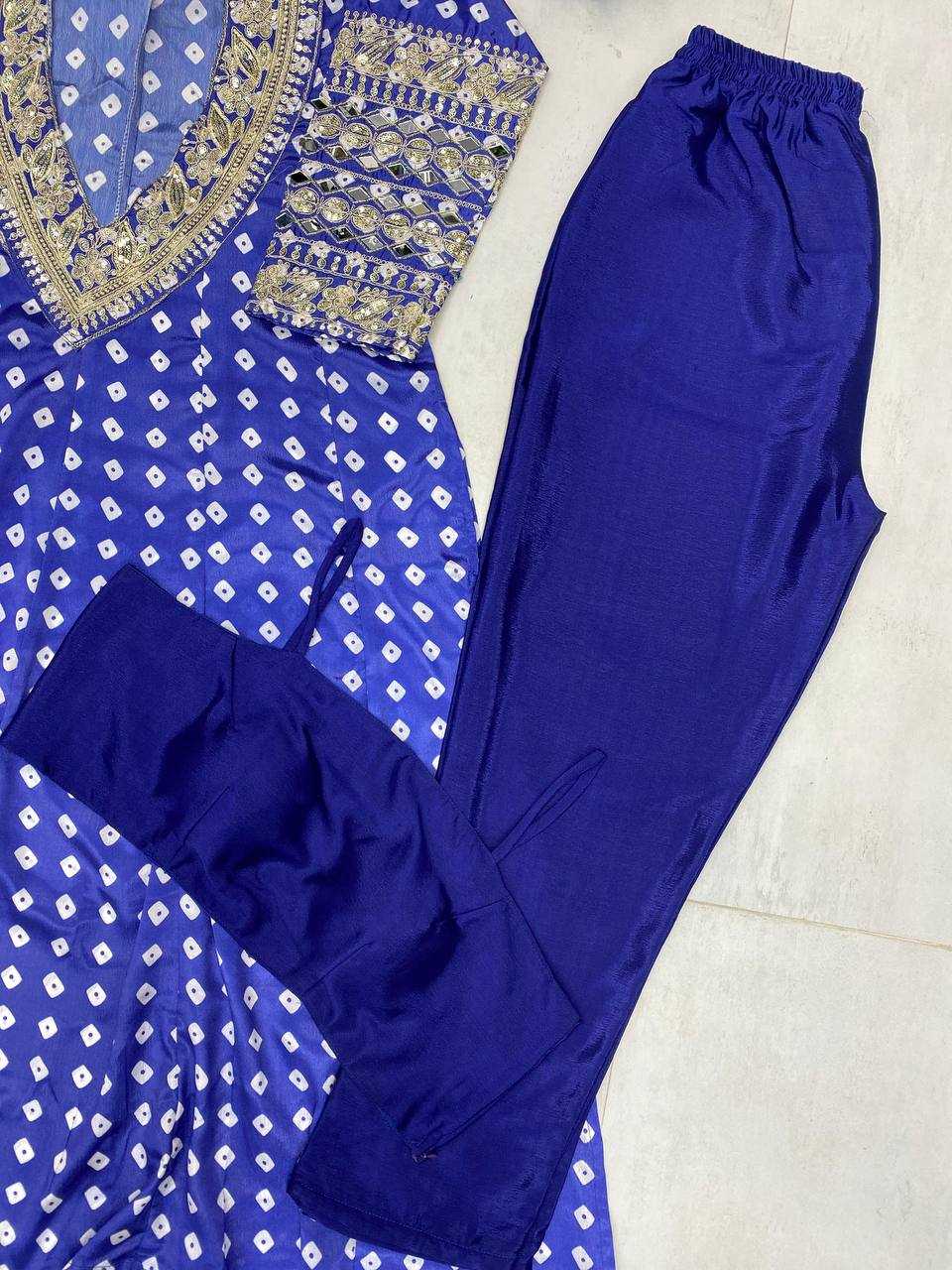Ynf Chinon RIN141 1957 Suits & Dresses Western Wears Festive Collections Wholesale Indo Western Dresses Printed Dresses Embroidered Dresses Manufacturer