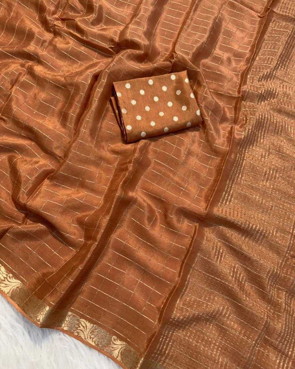 Ynf Chinon RIN178 Chex Chinnon Viscose Sarees Wedding Collections Festive Collections Wholesale Party Wear Sarees Jacquard Saree Viscose Saree Manufacturer