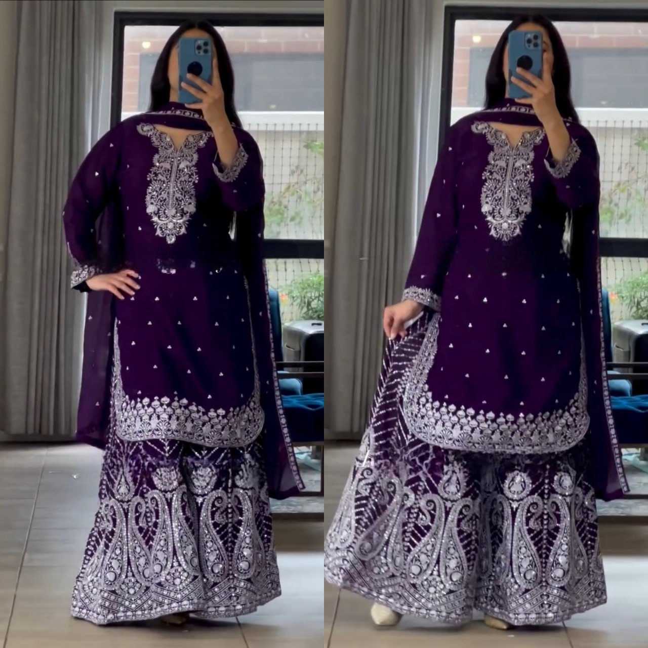 Ynf Chinon RIN232 78 Suits & Dresses Wholesale Sharara Salwar Suits Designer dresses Manufacturer
