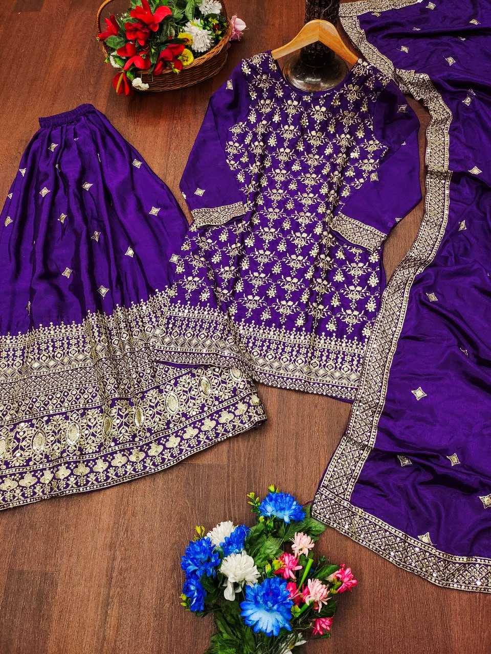 Ynf Chinon RIN232 83 Suits & Dresses Wholesale Sharara Salwar Suits Party wear suits Manufacturer