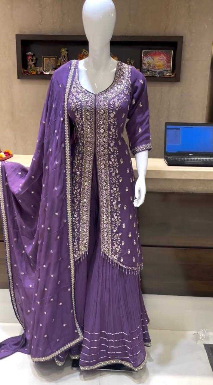 Ynf Chinon Silk KESH141 1095 Suits & Dresses Wholesale Palazzo Suit Wedding Suits Designer Suits Manufacturer