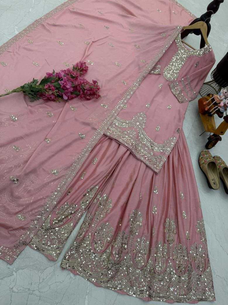 Ynf Chinon Silk KESH158 6003 Suits & Dresses Wedding Collections Festive Collections Wholesale Palazzo Suit Ladies Silk Suit Party wear suits Manufacturer