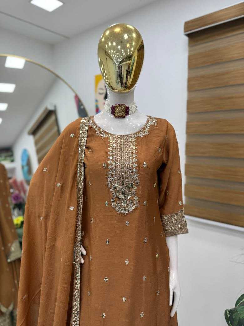 Ynf Chinon Silk KESH158 6003 Suits & Dresses Wedding Collections Festive Collections Wholesale Palazzo Suit Ladies Silk Suit Party wear suits Manufacturer