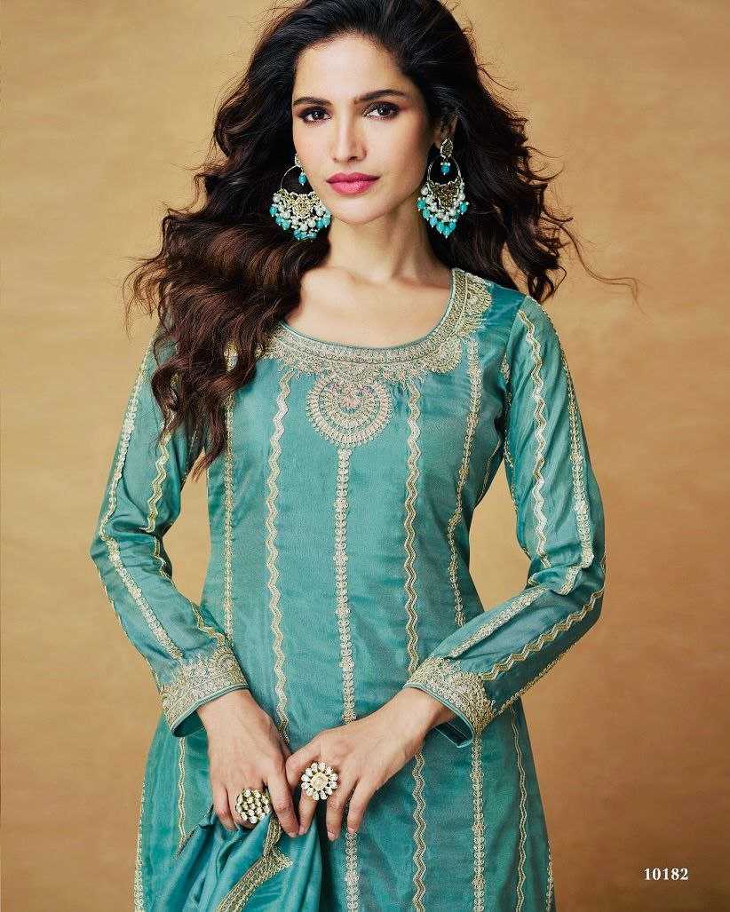 Ynf Chinon Silk KESH158 6003 Suits & Dresses Wedding Collections Festive Collections Wholesale Palazzo Suit Ladies Silk Suit Party wear suits Manufacturer