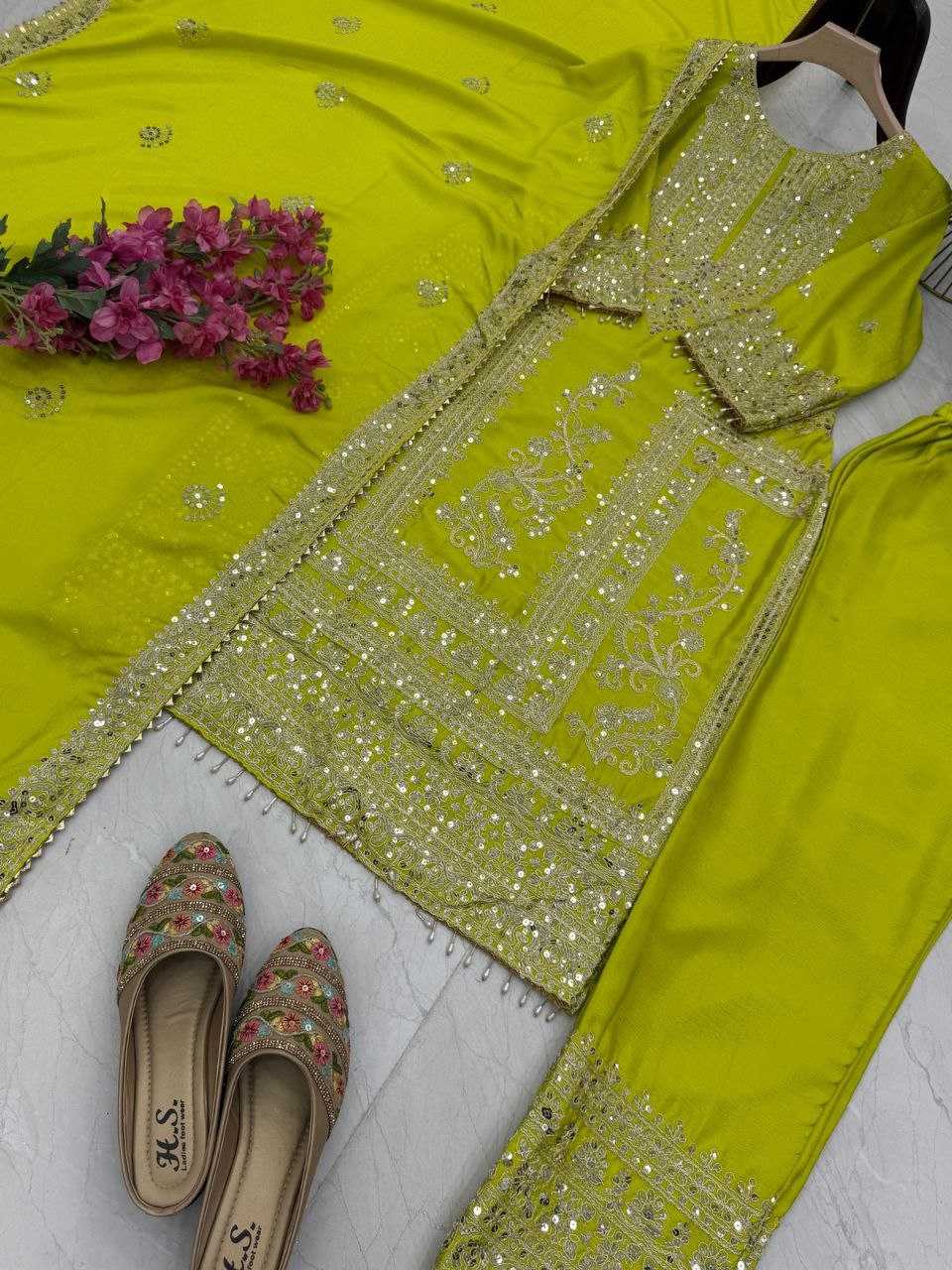 Ynf Chinon Silk KESH158 8996 Suits & Dresses Wedding Collections Festive Collections Wholesale Ladies Silk Suit Designer Suits Wedding Outfits Manufacturer