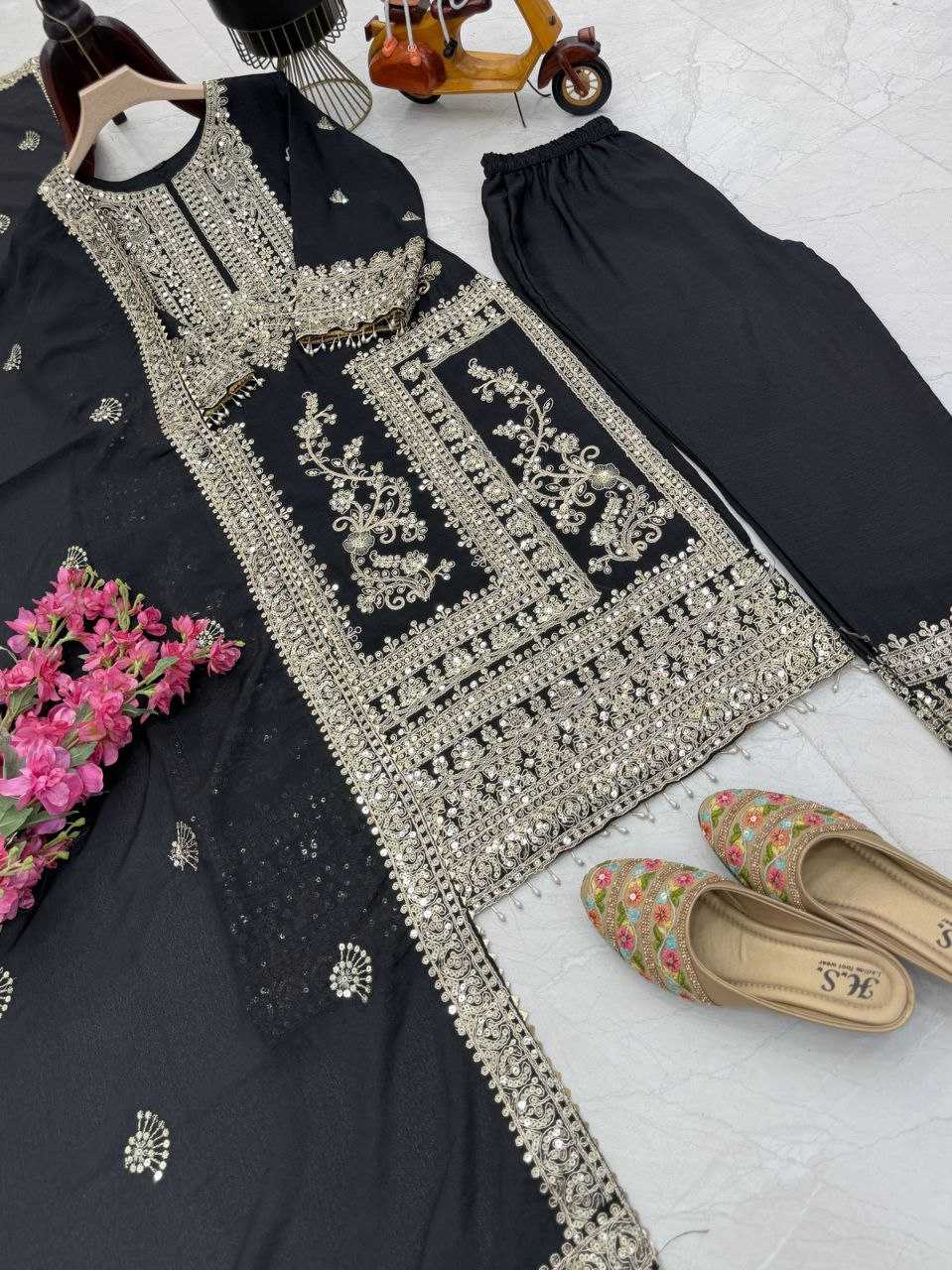 Ynf Chinon Silk KESH158 8996 Suits & Dresses Wedding Collections Festive Collections Wholesale Ladies Silk Suit Designer Suits Wedding Outfits Manufacturer