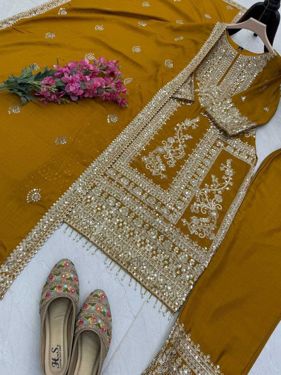 Ynf Chinon Silk KESH158 8996 Suits & Dresses Wedding Collections Festive Collections Wholesale Ladies Silk Suit Designer Suits Wedding Outfits Manufacturer